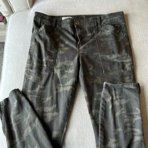 Kut from the Kloth, camo zip ankle skinny